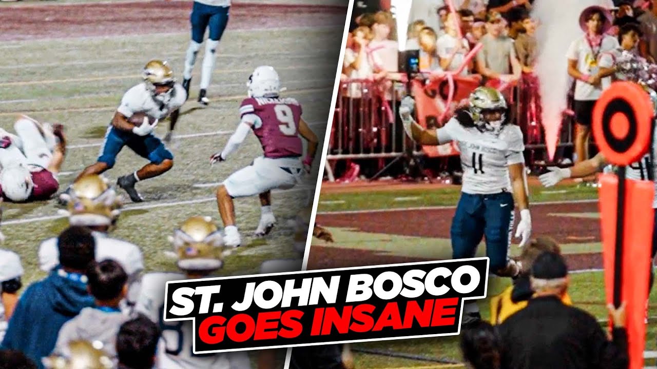St. John Bosco Blowout Win Over J Serra! | Madden Williams & Carson Clark TURN UP!