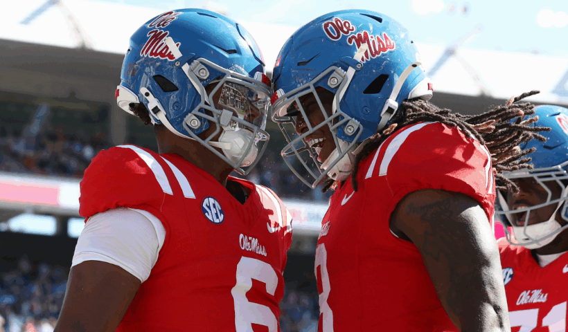 Trinidad Chambliss and Dae'Quan Wright Ole Miss Rebels