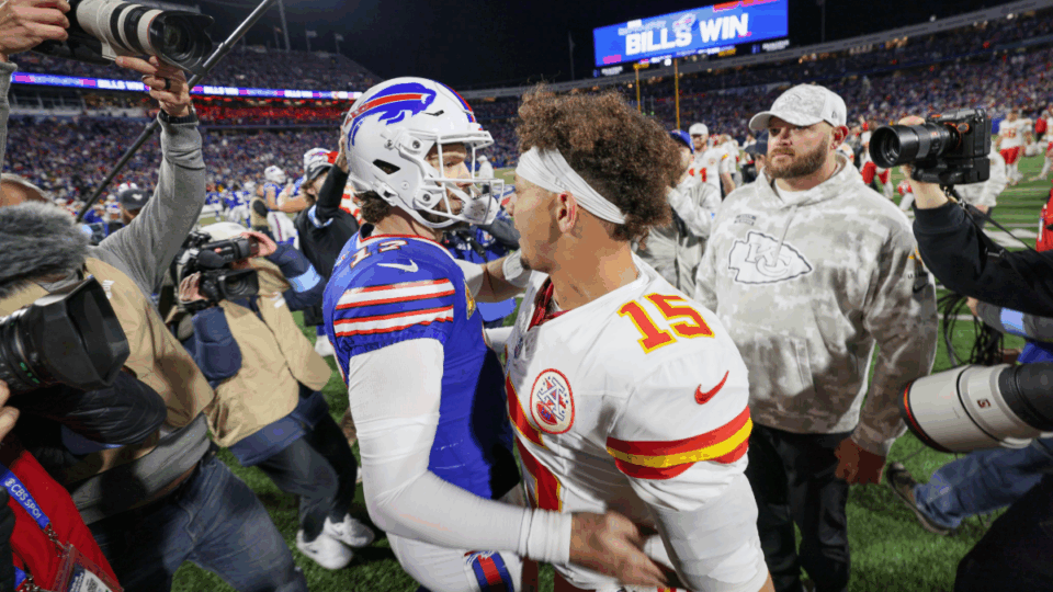 Patrick Mahomes Kansas City Chiefs and Josh Allen Buffalo Bills