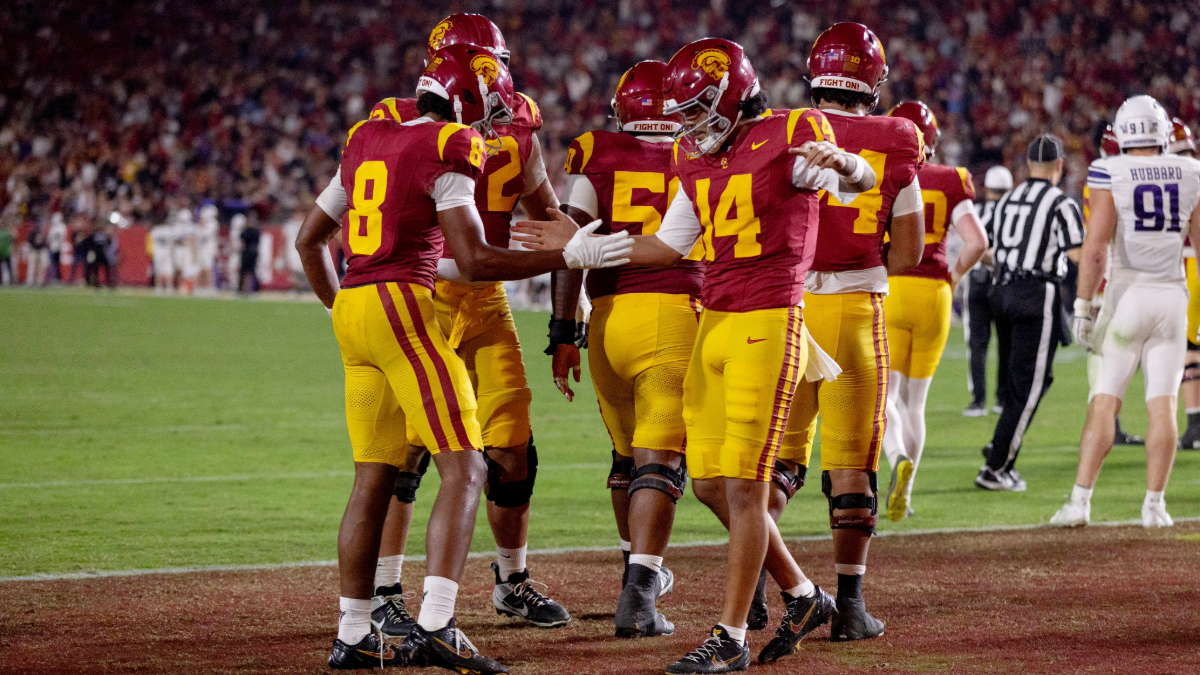 Jayden Maiava and Ja’Kobi Lane USC Trojans