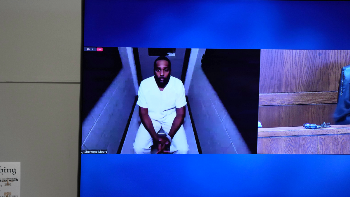 Sherrone Moore Michigan Wolverines (2025 | id: 2250904863) Former head football coach Sherrone Moore of the University of Michigan appears via video during his arraignment hearing at Washtenaw County 14A-1 District Court on December 12, 2025 in Ann Arbor, Michigan. Moore was taken into custody Wednesday as a suspect in an alleged assault and faces charges of home invasion, stalking, and breaking and entering.